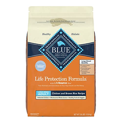 Blue Buffalo Life Protection Formula Natural Adult Large Breed Dry Dog Food, Chicken and Brown Rice 30-lb