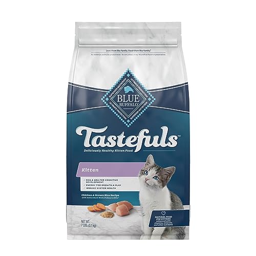 Blue Buffalo Tastefuls Kitten Natural Dry Cat Food, Chicken 7lb bag