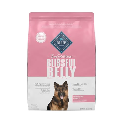 Blue Buffalo True Solutions Blissful Belly Natural Digestive Care Adult Dry Dog Food, Chicken, 11-lb