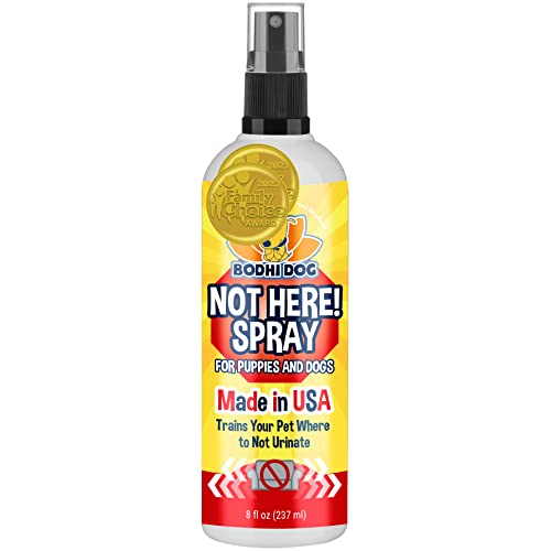 Bodhi Dog Not Here! Spray | Trains Your Pet Where Not to Urinate | Training Corrector for Puppies & Dogs | for Indoor & Outdoor Use | No More Marking | Made in The USA (8 Ounce)