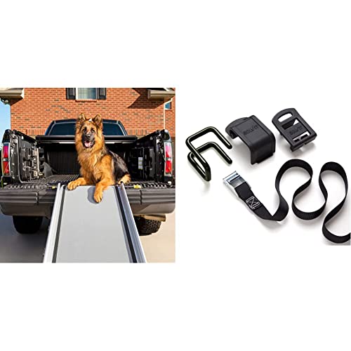 Bundle of PetSafe Happy Ride Extra Long Telescoping Dog Ramp for Cars, Trucks, SUVs & Minivans - Extends 47" - 87" + PetSafe Dog Ramp Adaptor - Provides Side Door Access to Compatible PetSafe Ramps