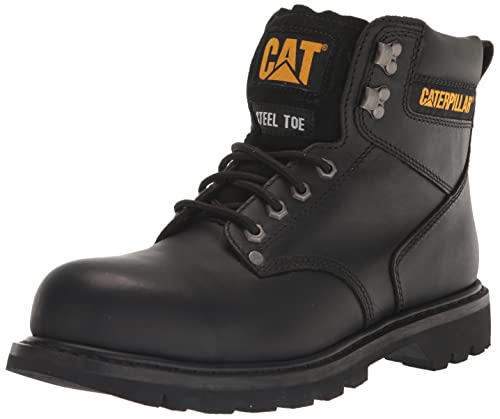 Cat Footwear Men's Second Shift Steel Toe Construction Boot, Black, 12