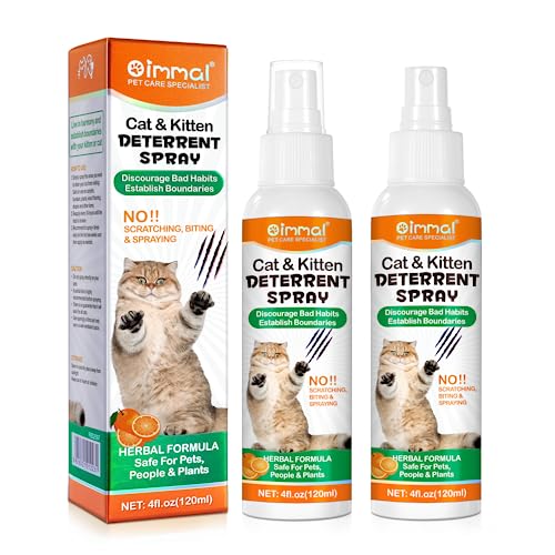 Cat Repellents Sprays,Anti Pee & Anti Scratch Furniture & Anti Scratching Plants,Suit for Indoor & Outdoor to Keep Cats Off,Establish Boundaries & Keep Cat Off,Safe for Children & Plant (240ML)