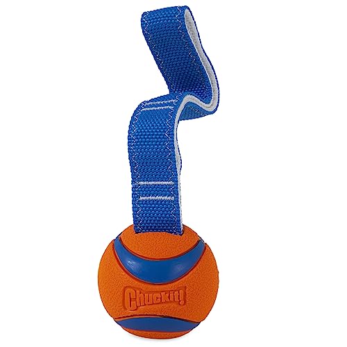 Chuckit! Ultra Tug Dog Toy, Medium Fetch and Dog Ball Tug Toy for Dogs 20-60 Pounds