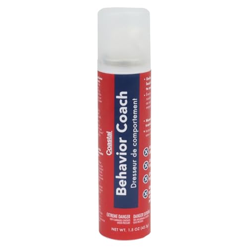 Coastal Pet Behavior Coach - Training Spray and Barking Control Device - Soft Air Horn for Dogs, Cats and Rabbits - 1.5 Oz