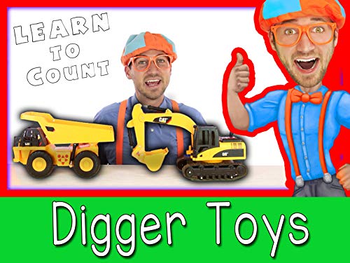 Construction Vehicles for Preschoolers - Learn to Count with Blippi