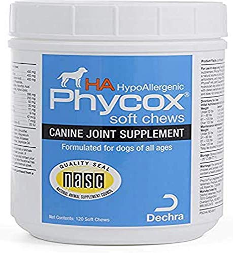 Dechra Phycox Hypoallergenic (HA) Soft Chews, Joint Supplement for Dogs (120ct)