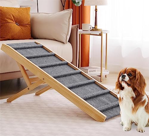 Dog Cat Pet Ramp Stairs for Bed Car Couch Portable,Dog Ramps for High Beds,Dog Pet Ramp for Large Medium Small Dogs Pets, Ramp for Dogs to get on Bed