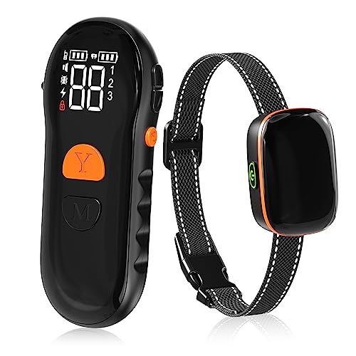 Dog Shock Collar - [New Edition] Dog Training Collar with Remote 2600Ft, Shock Collar for Large Medium Small Dogs 8-120lbs, Waterproof Rechargeable E Collar with Beep, Vibration, Safe Shock (Black)