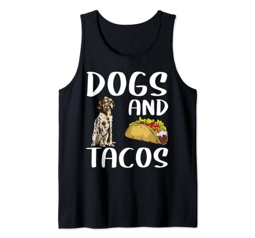 Dogs And Tacos English Setter Mexican Food Lovers Tank Top