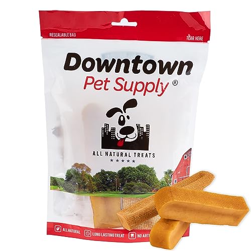 Downtown Pet Supply Yak Cheese Himalayan Dog Chews - 100% Natural Dog Treats - Dog Dental Care & Plaque Remover for Teeth - Rawhide Free Dog Chews with Zinc, Calcium, Vitamin D & More - 3 lb