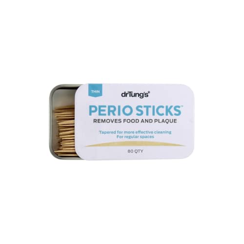 Dr. Tung's Double-sided Perio Sticks Thin, Fit Comfortably Between Teeth, Stimulate Gums and Remove Plaque and Food Particles 80 Count. Fond of seeds, nuts, energy bars-Then you’ll love Perio Sticks