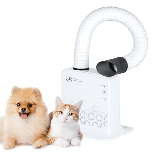 DUZ V2 Hands-Free Pet Grooming Dryer for Cats and Dogs: Convenient, Comfortable & Stress-Free Drying Tool with Powerful Motor, Adjustable Settings, Quiet Operation, Ideal for All Coat Types Grooming