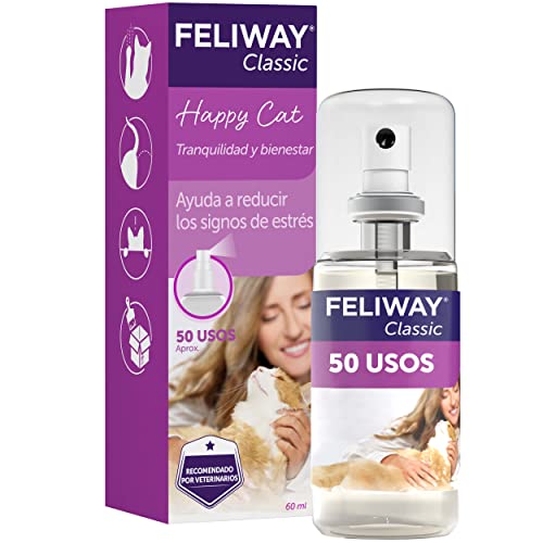 Feliway Spray (60ml) - Synthetic carming spray, Comforts & Reassures Cats in New Homes by William Hunter Equestrian