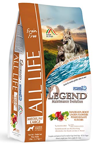 Forza10 Legend All Life Dry Dog Food 5 Pound Gluten Free, Grain Free Chicken Free Ingredients Veterinarian Recommended No Prescription