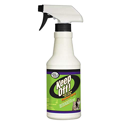 Four Paws Keep Off! Cat Repellent Spray Outdoors & Indoor 16 Ounces