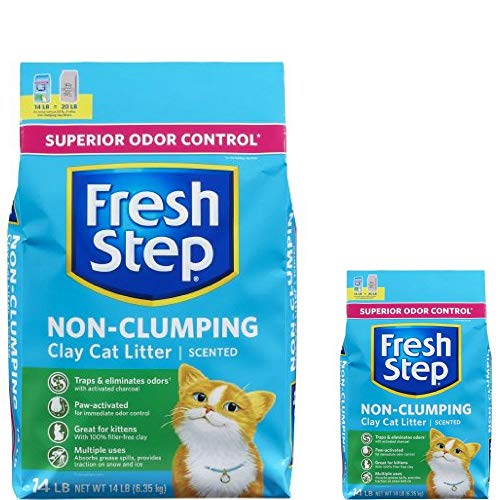 Fresh Step Non Clumping Clay Cat Litter,Scented,14 lbs 2