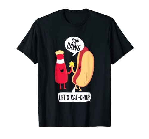 Funny What's Up Hot Dog Ketchup Hotdogolists T-Shirt