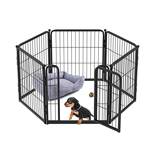 FXW HomePlus Dog Playpen Designed for Indoor Use, 24" Height for Puppy and Small Dogs│Patent Pending