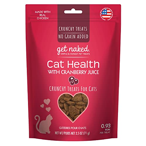 Get Naked Urinary Health Crunchy Treats For Cats, Cranberries, (1 Pouch), 2.5 Oz