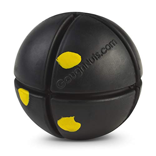Goughnuts – Virtually Indestructible Ball - Guaranteed Dog Chew Toys for Aggressive Chewers Like Pit Bulls, German Shepherds, and Labs from 30-70 Pounds - Toughest and Durable Natural Rubber - Pro 50