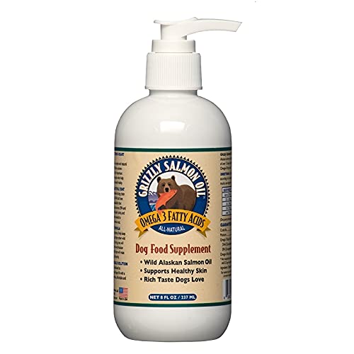 Grizzly Pet Products GRIZZLY PET-Salmon Oil For Dogs 8 oz.Pump SINGLE