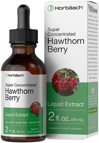 Hawthorn Berry Extract | 2 fl oz | Alcohol Free Hawthorne Liquid Tincture | Vegetarian, Non-GMO, Gluten Free | by Horbaach