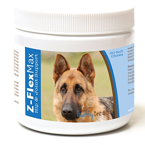 Healthy Breeds German Shepherd Z-Flex Max Hip and Joint Soft Chews 50 Count