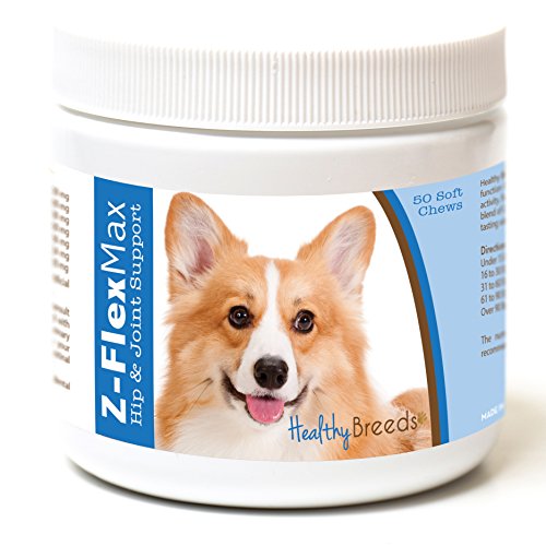 Healthy Breeds Pembroke Welsh Corgi Z-Flex Max Hip and Joint Soft Chews 50 Count