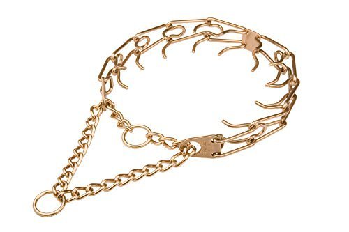 Herm Sprenger Curogan Ultra-Plus Pinch Collar with Center-Plate and Assembly Chain - 3.2 mm x 23 inches