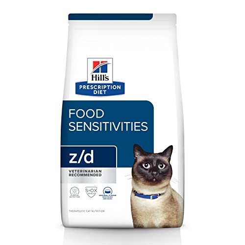 Hill's Prescription Diet z/d Skin/Food Sensitivities Dry Cat Food, Veterinary Diet, 4 lb. Bag