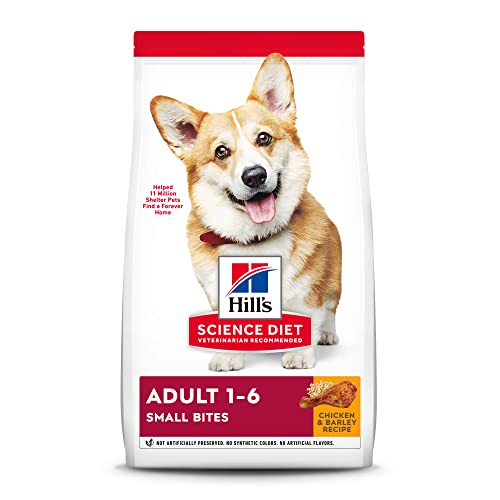 Hill's Science Diet Dry Dog Food, Adult, Small Bites, Chicken & Barley Recipe, 15 lb. Bag