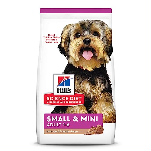 Hill's Science Diet Dry Dog Food, Adult, Small Paws for Small Breed Dogs, Lamb Meal & Brown Rice, 4.5 lb. Bag