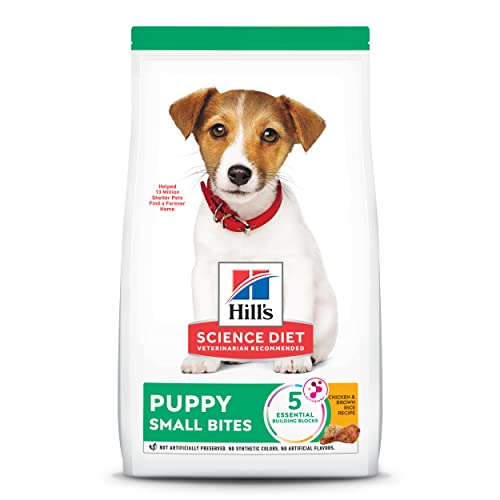 Hill's Science Diet Puppy Small Bites Chicken Meal & Brown Rice Recipe Dry Dog Food, 12.5 lb. Bag
