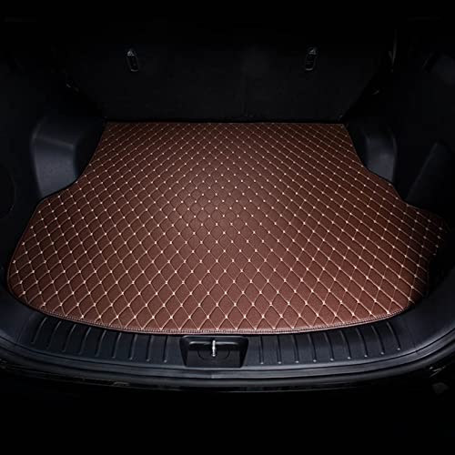 HYGGEL Car Boot Mat, for Audi A3 40 TFSI 8V7 2014-2016, Rear Trunk Boot Liner Protector, Flat Side Waterproof Non-Slip Carpet Lining Cover,Coffee