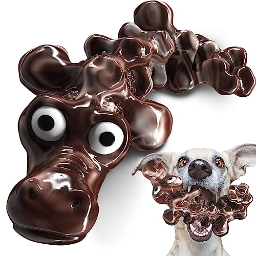 Indestructible Dog Toys for Aggressive Chewers, Nylon Dog Chew Toys for Aggressive Chewers, Durable Dog Toys for Large Dogs Aggressive Chewers, Safe Bacon Tough Dog Toys for Large/Medium/Small Dogs