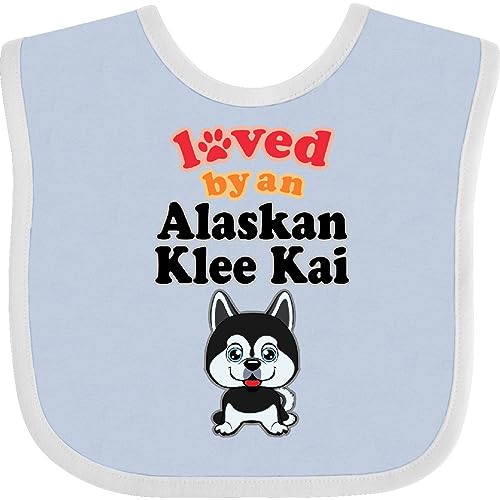 inktastic Alaskan Klee Kai Dog Gift Baby Bib Blue and White 38f1b