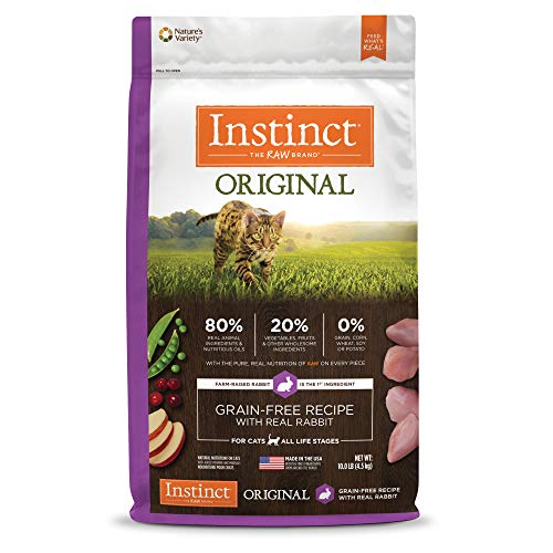 Instinct Original Grain Free Recipe with Real Rabbit Natural Dry Cat Food, 10 lb. Bag