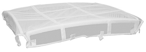 IRIS USA, Inc. 46" x 46" Mesh Top Cover for Dog Playpen, Designed to Fit on the IRIS USA, Inc. 4-Panel Pet Playpen, Durable yet Lightweight Nylon Mesh Material, Washable, Easy Attachment, White