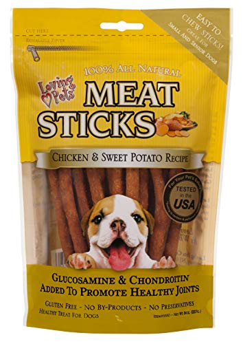 Loving Pets Meat Sticks Dog Treats, 8 Ounce (Pack of 1) (5550)