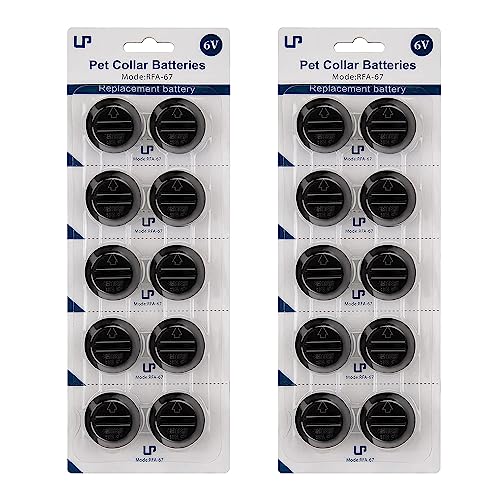 LP RFA-67 Pet Safe Collar Replacement Batteries, 20 Pack 6 Volt Lithium Battery Compatible with PIF-300 RF300 PIF-275-19 PRF-3004W PUL-250