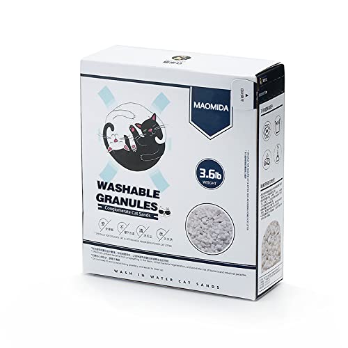 MAOMIDA 3.6pounds cat Litter Box Washable Refill granules use Compatible with for CatGenie