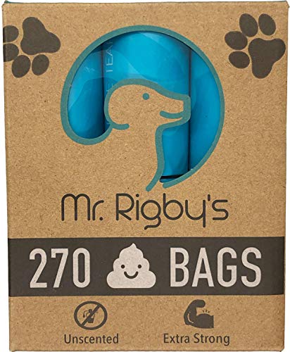 Mr Rigbys Heavy Duty Dog Poop Bags - Extra Strong Dog Waste Bags (18 Rolls, 270 Bags)