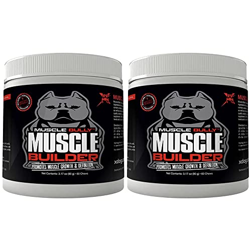 Muscle Bully Muscle Builder for Dogs - Combines Clinically Proven Muscle Building Ingredients. Supports Muscle Growth, Size, Definition and Endurance. Ultimate Dog Muscle Building Supplement.