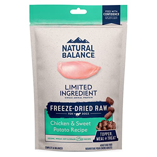 Natural Balance Limited Ingredient Freeze Dried Chicken & Sweet Potato Recipe Dry Dog Food, 13 oz.