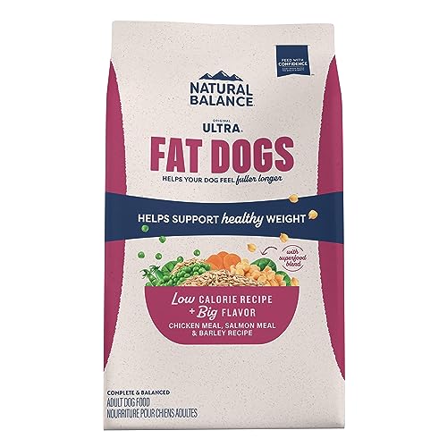 Natural Balance Original Ultra Fat Dogs Chicken Meal, Salmon Meal & Barley Recipe Adult Dry Dog Food, 24 lbs.