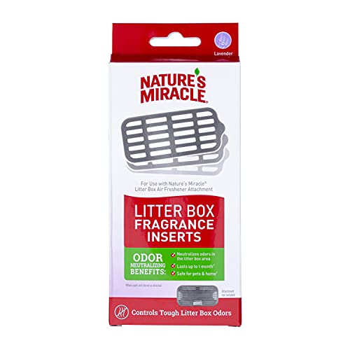 Nature's Miracle Litter Box Fragrance Inserts, Contains 3 Fragrance Insert Refills, for Cat Litter Box Air Freshner