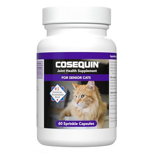 Nutramax Laboratories Cosequin Senior Joint Health Supplement for Cats, 60 Sprinkle Capsules