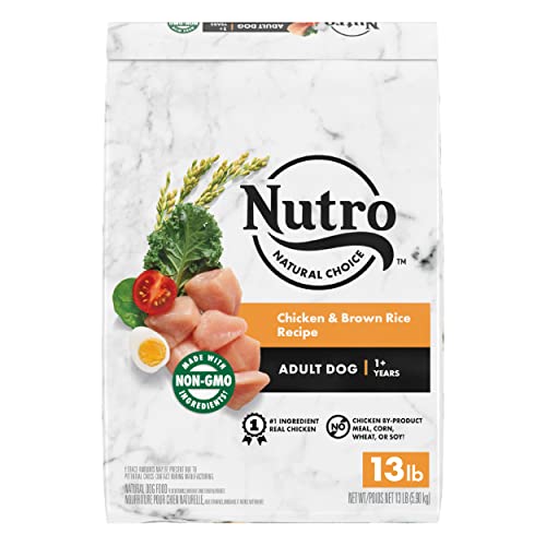 Nutro Core Dry Dog Natural Choice Adult Dry Dog Food, Chicken & Brown Rice Recipe Dog Kibble, 13 lb. Bag