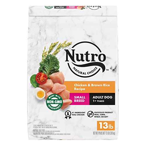 Nutro Core Dry Dog NATURAL CHOICE Small Breed Adult Dry Dog Food, Chicken & Brown Rice Recipe Dog Kibble, 13 lb. Bag